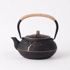 Théière en Fonte Noir à Motif d'Arbre — 900ml