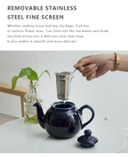 Théière Anglaise Bleu Foncée — 600ml