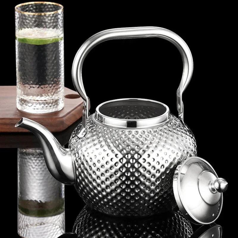 Grande Théière Argentée avec Infuseur 1,2 L — 2 L sans le couvercle 
