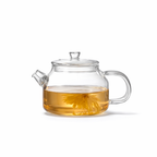 Petite Théière en Verre Borosilicate sur fond 
