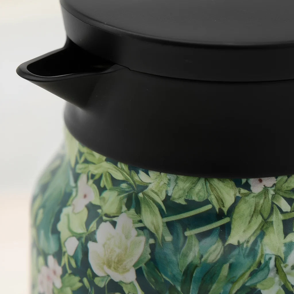 Théière 1L Isotherme Motif Floral vue sur le bec 