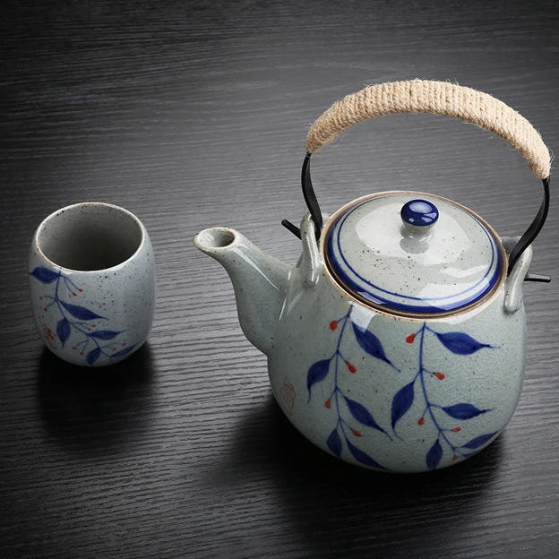 Théière 1L en Porcelaine vue de haut 
