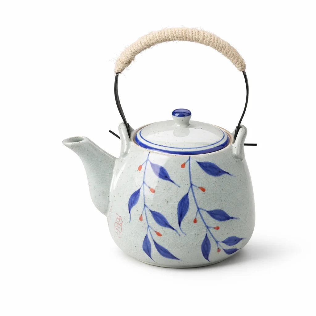 Théière 1L en Porcelaine sur fond blanc 