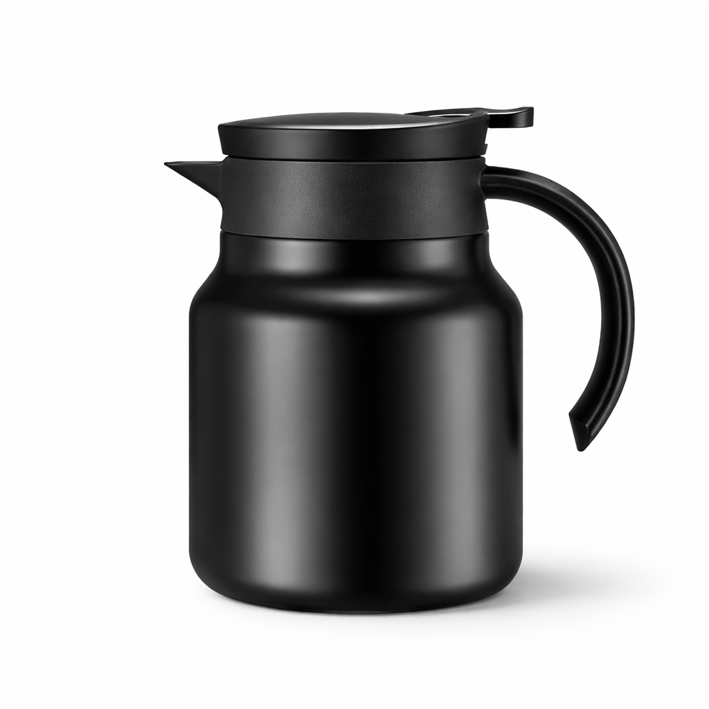 Théière 1 L Isotherme Noir sur fond blanc 