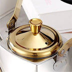 Théière 1 L en Inox à Induction vue sur le couvercle 