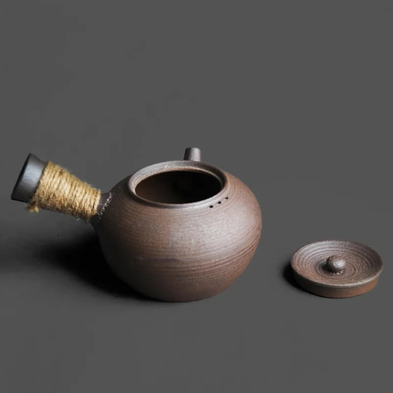 Théière Ancienne Artisanal Kyusu vue sur l'intérieur 
