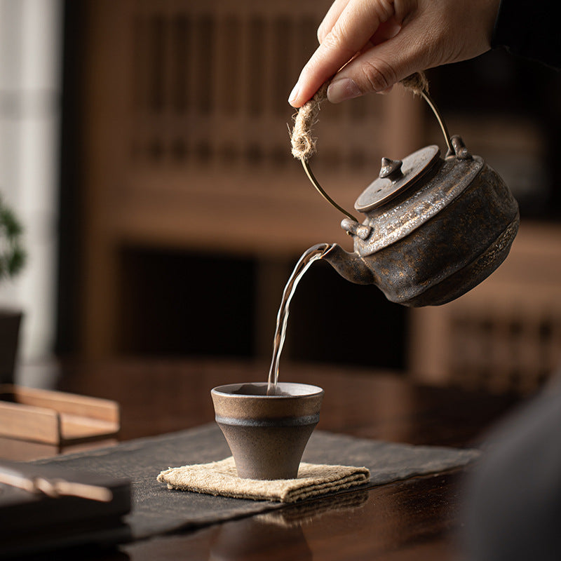 Théière Ancienne Style Japonais — 180 ml versant du thé 