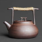 Théière Ancienne Style Japonais Artisanal — 350 ml de face 