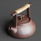 Théière Ancienne Style Japonais Artisanal — 350 ml vue de haut 