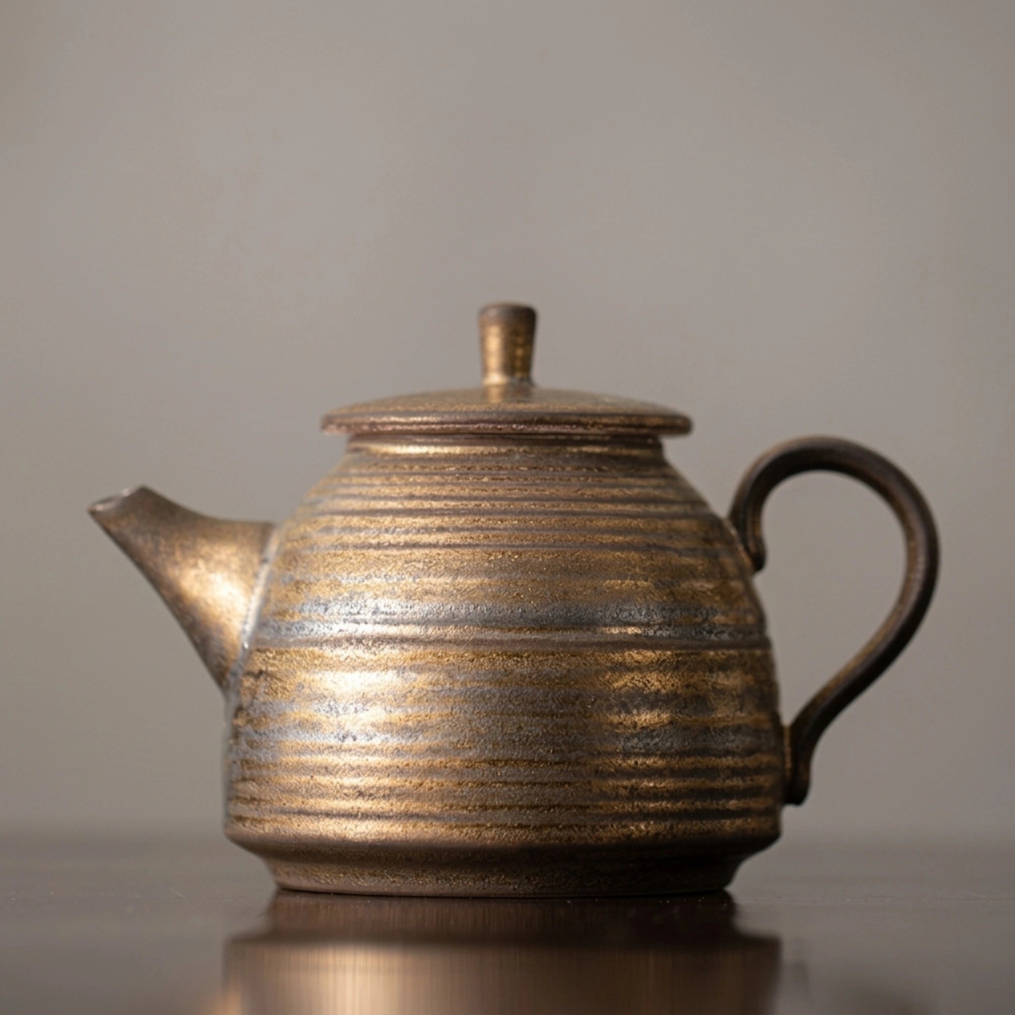 Théière Ancienne en Céramique — 300 ml sur une table 