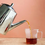 Théière Arabe en Inox Argentée 800 ml versant du thé 