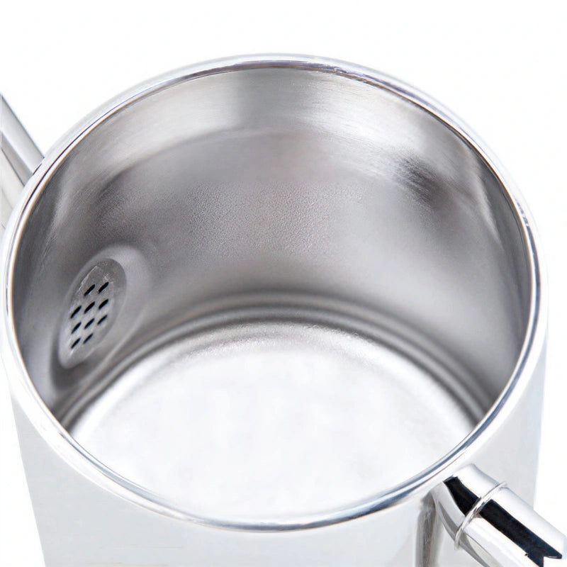 Théière Arabe en Inox Argentée 800 ml vue sur l'intérieure 