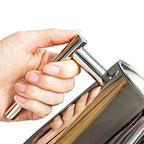 Théière Arabe en Inox Argentée 800 ml vue sur la poignée 