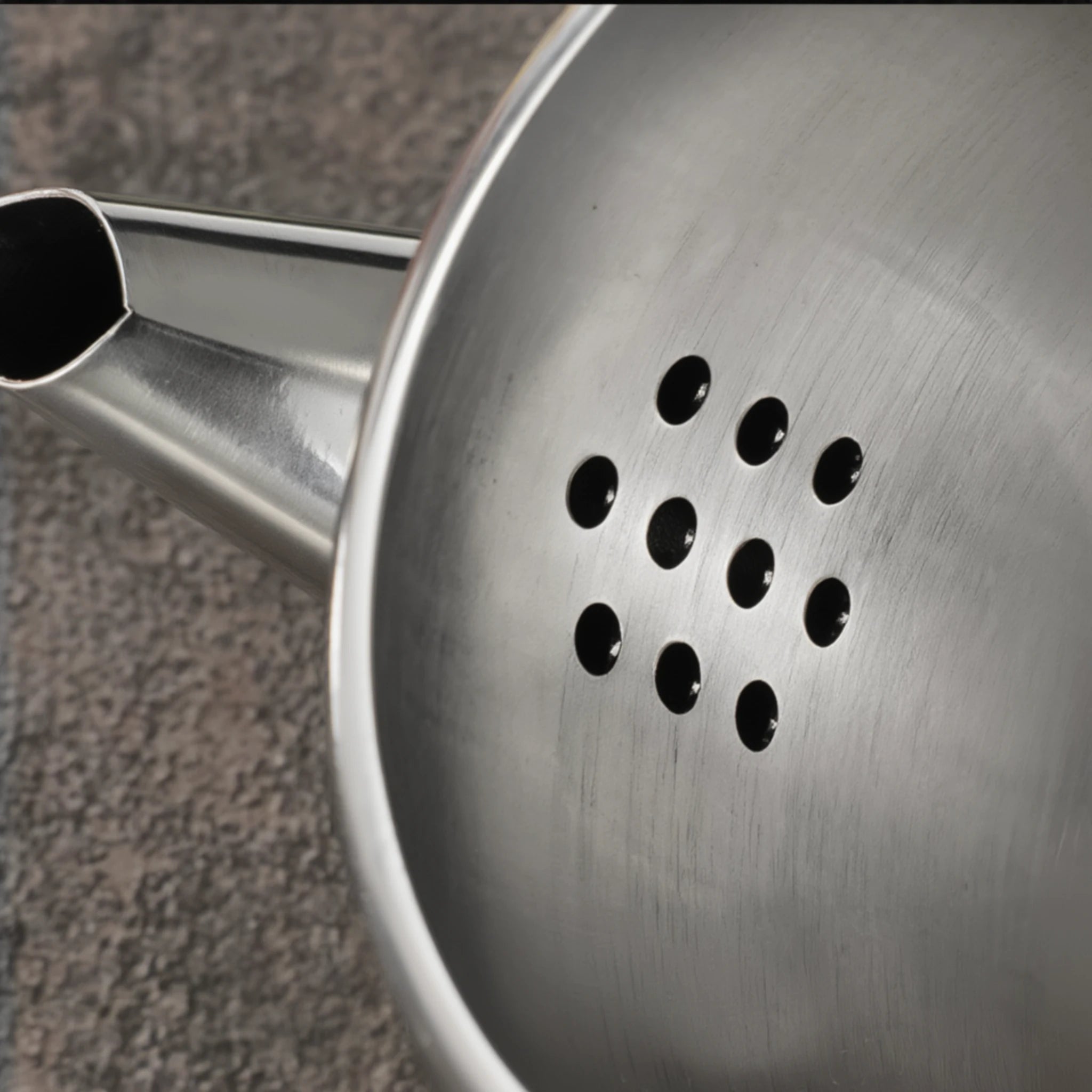Théière Induction Inox  vue sur le filtre 