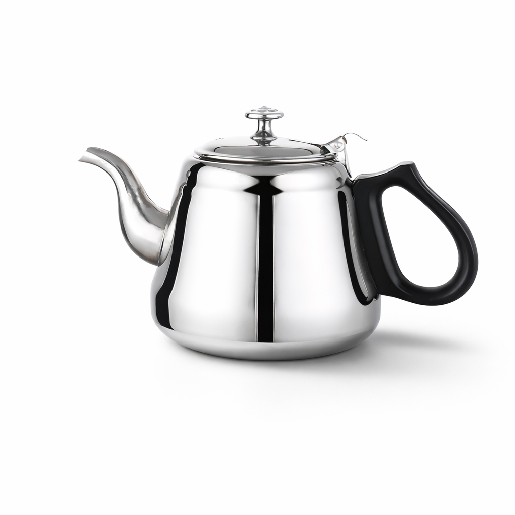 Théière Induction avec Infuseur sur fond blanc 