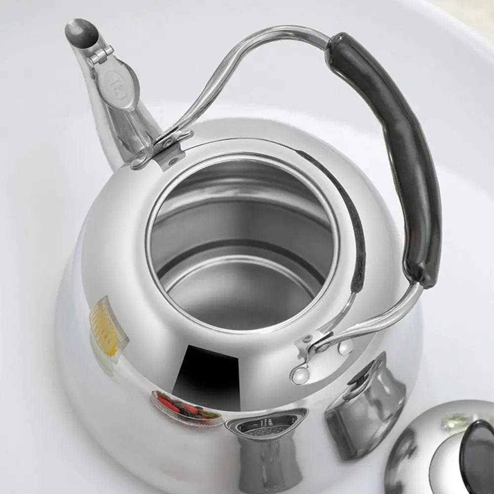 Théière Induction en inox avec Infuseur  de haut 