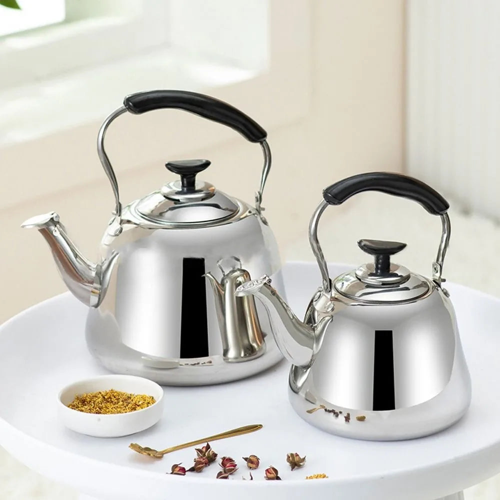 Théière Induction en inox avec Infuseur  deux format 