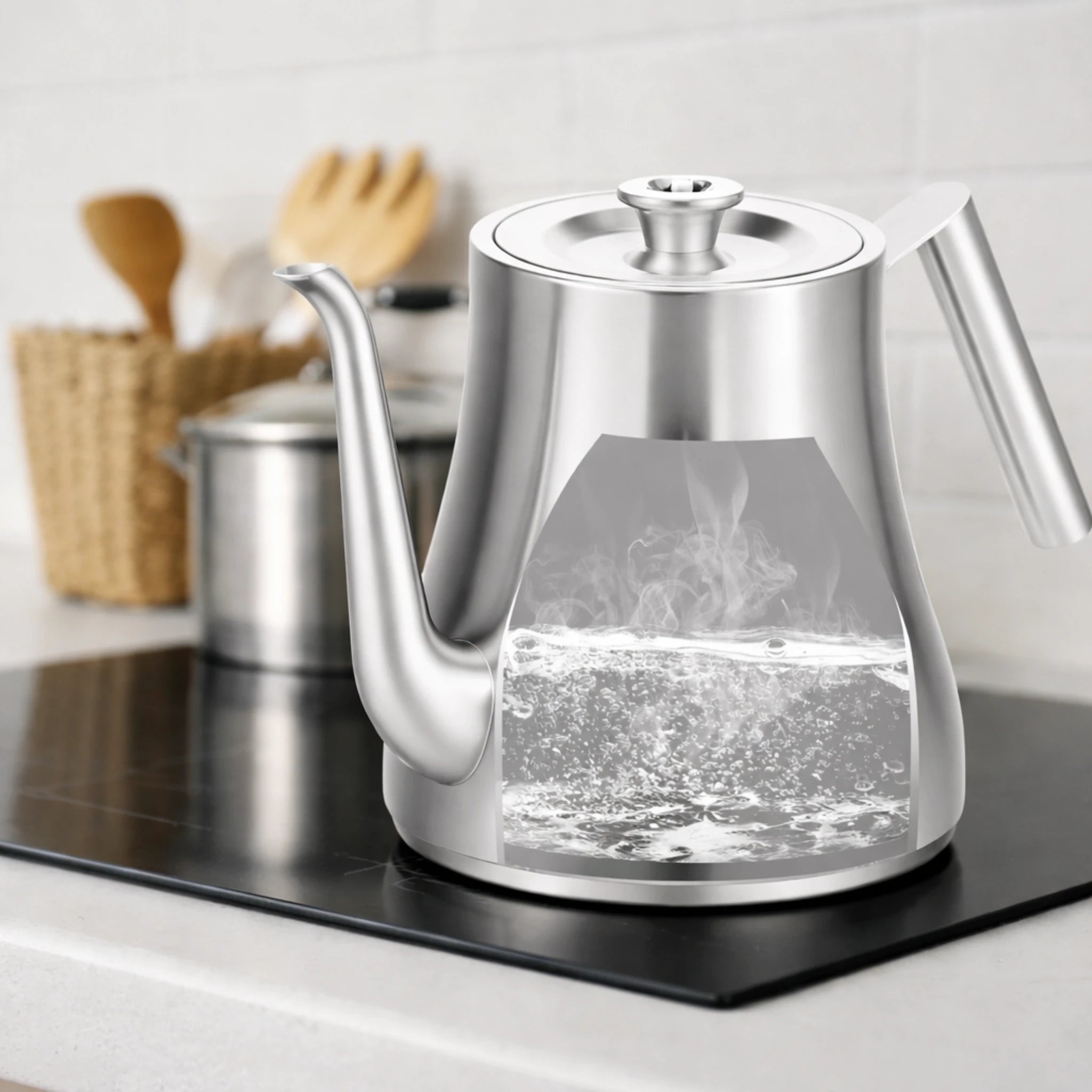 Théière Inox — 2L sur plaque 