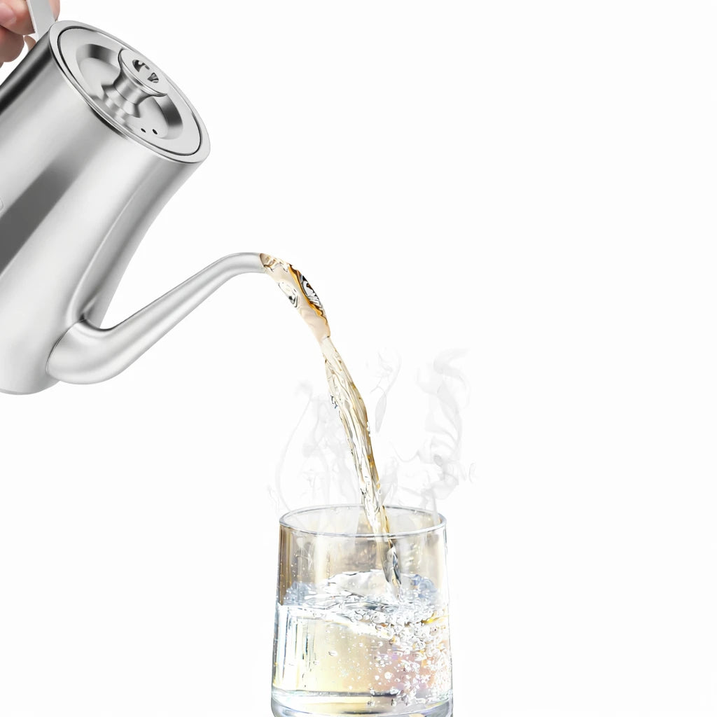 Théière Inox — 2L versant du thé 
