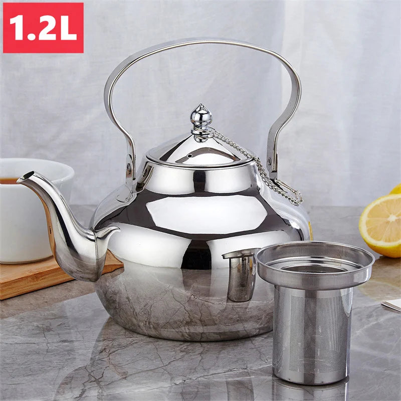Théière Inox Argentée 1,2L