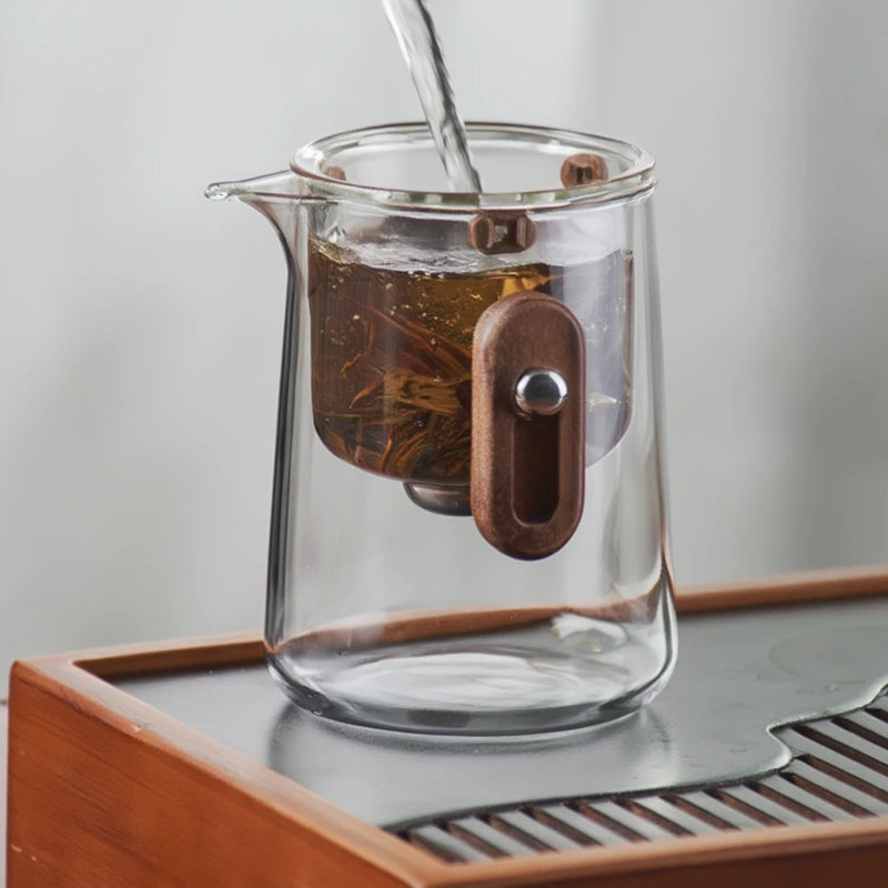 Théière Magnétique en Verre Borosilicate de pres 