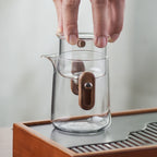 Théière Magnétique en Verre Borosilicate filtre 