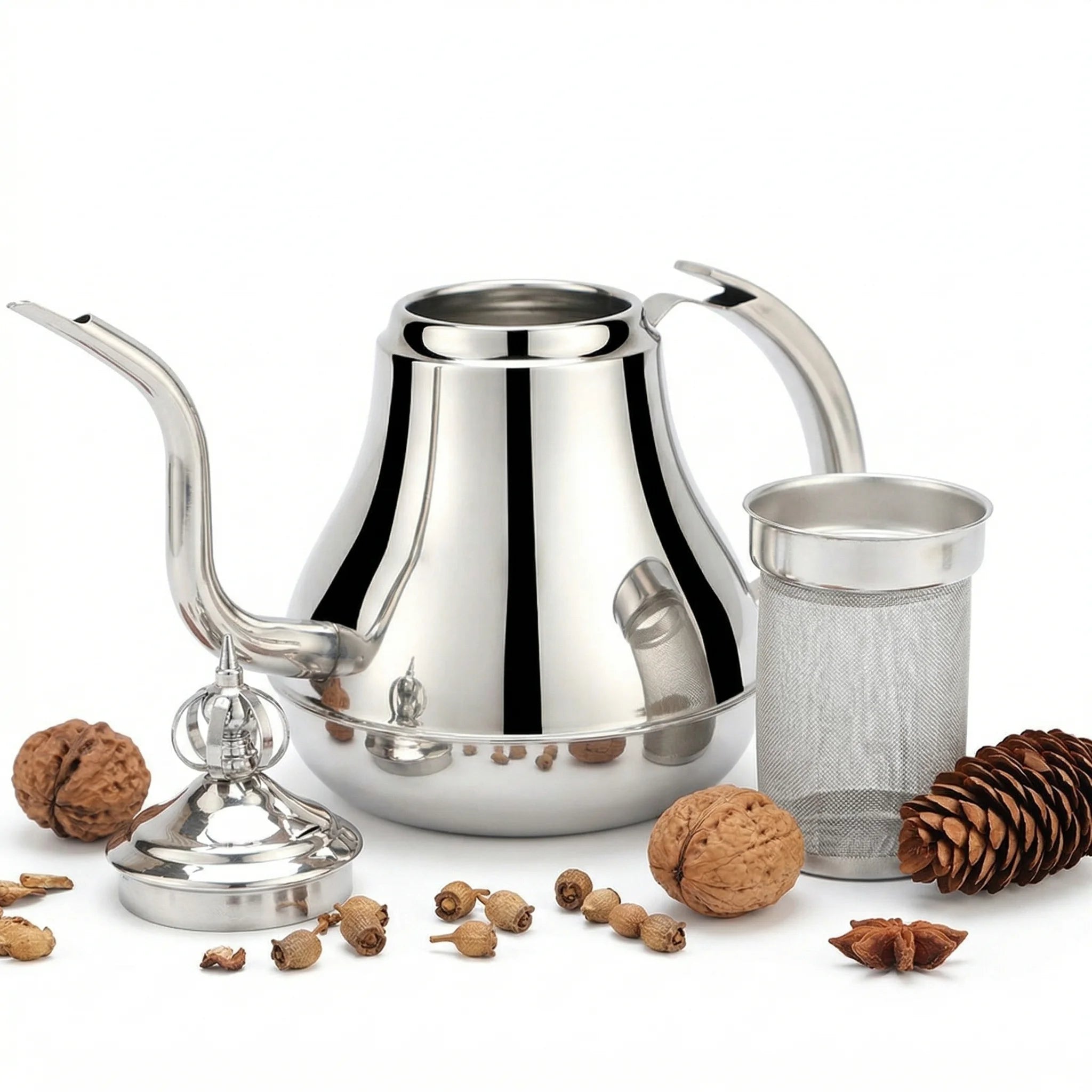 Théière Marocaine avec Infuseur de face 