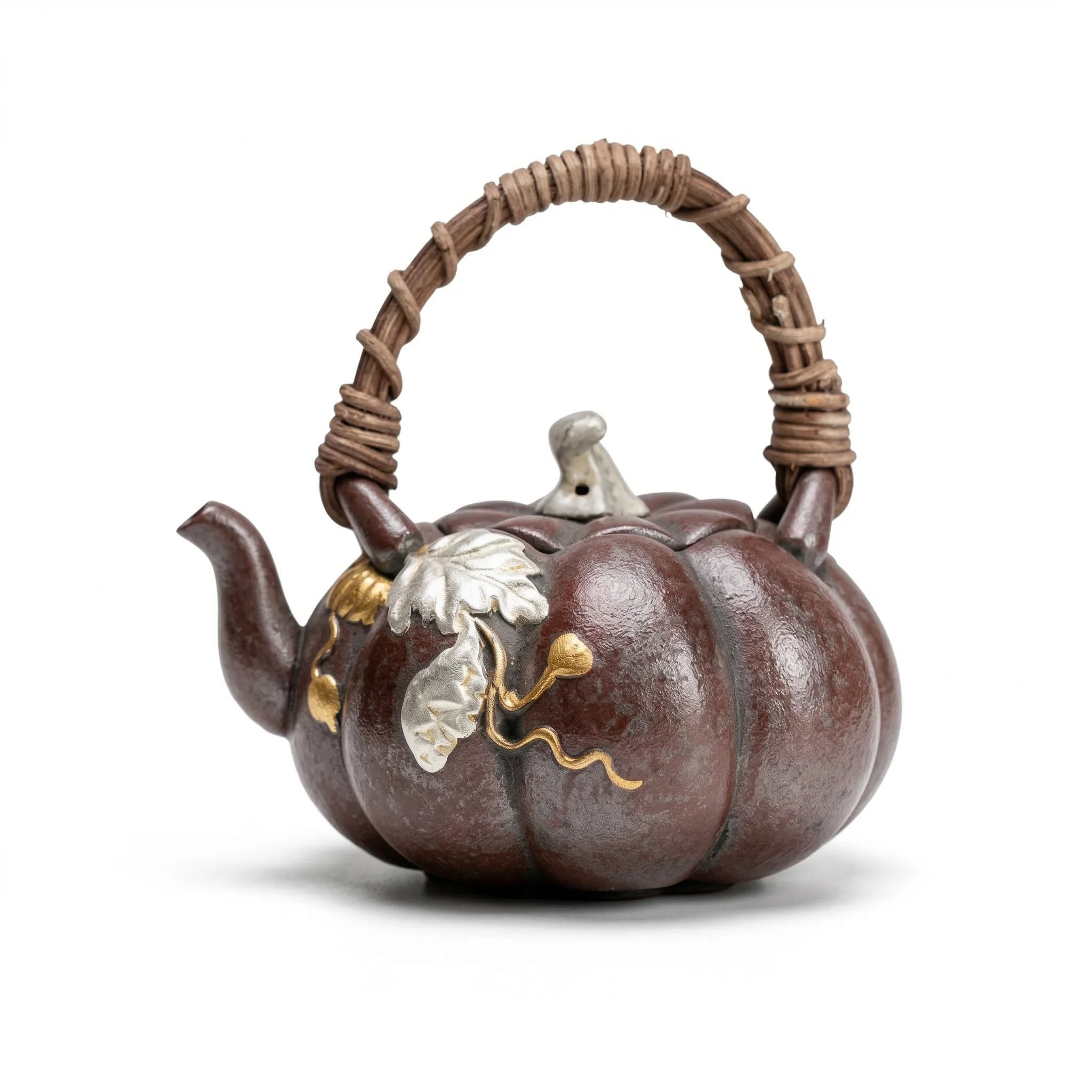 Théière Originale Citrouille sur fond blanc 