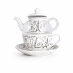 Théière Solitaire en Verre Paris