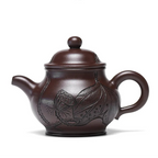 Théière Yixing Marron Artisanal sur fond blanc 