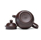Théière Yixing Marron Artisanal vue sur le dessous 