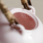 Théière avec Filtre Japonaise Rose vue sur le filtre 
