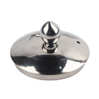 Théière avec Infuseur en Inox Poli Argentée vue sur le couvercle 