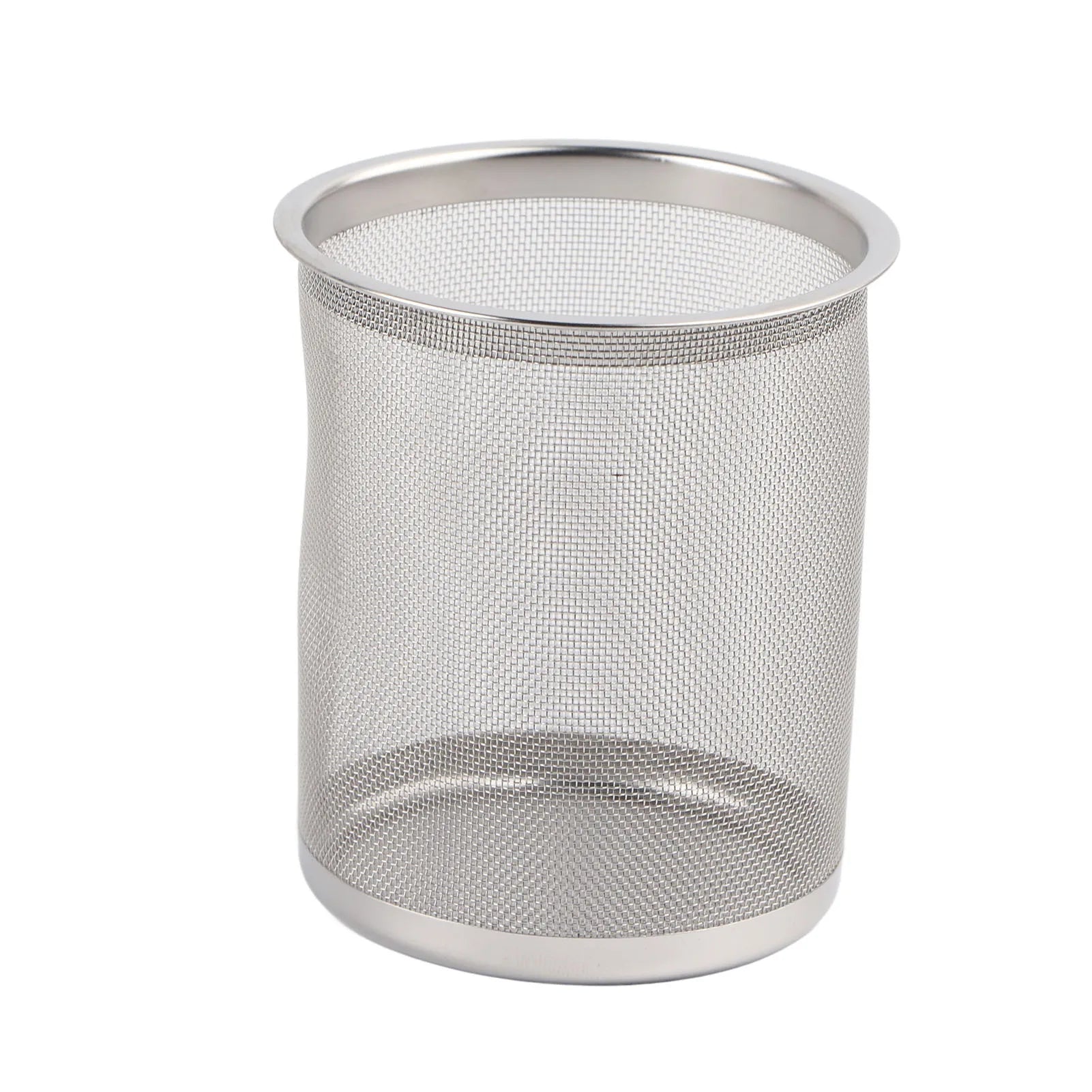 Théière avec Infuseur en Inox Poli Argentée vue sur le filtre 