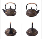 Théière en Fonte Florale avec différents plans 