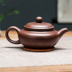 Théière en Terre Cuite de Yixing Marron l'autre coté 