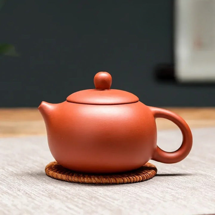 Théière en Terre Cuite de Yixing Ronde Orange 230 ml 