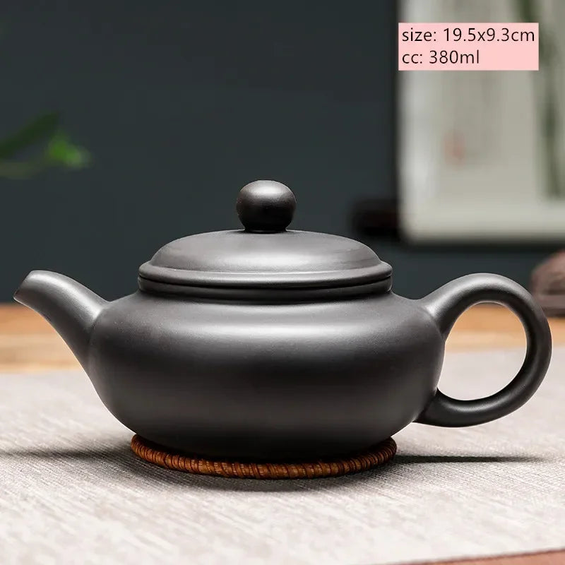 Théière en Terre Cuite de Yixing noir 380ml