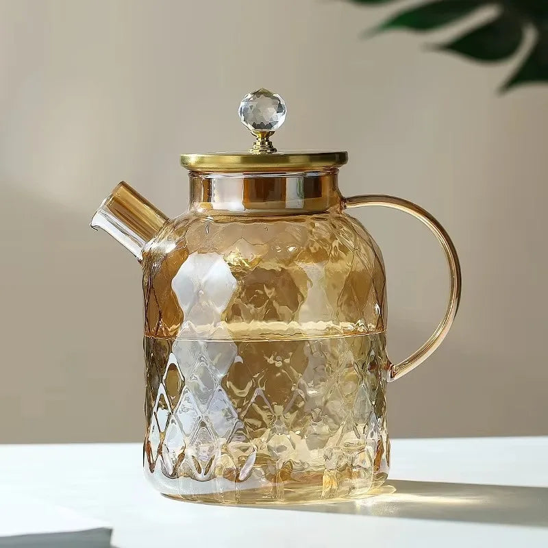 Théière en Verre Borosilicate Texturé format 1,8 L 