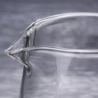 Théière en Verre Carré vue sur le verre 