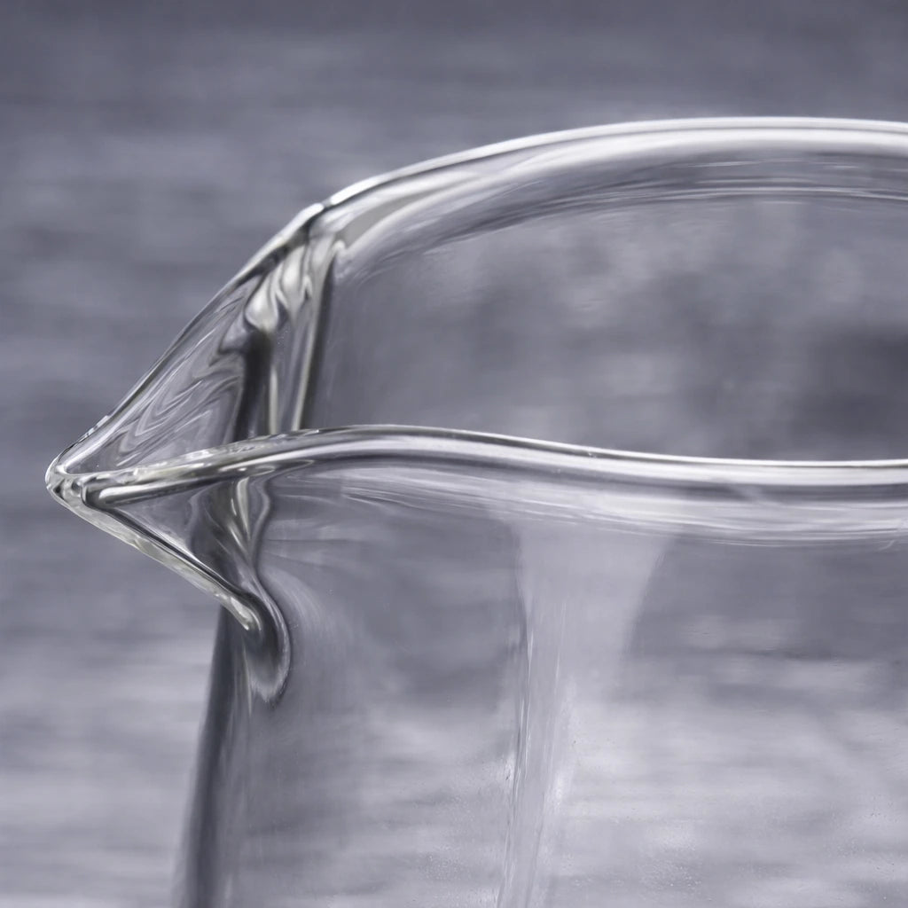 Théière en Verre Carré vue sur le verre 