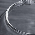 Théière en Verre Ronde vue sur le verre