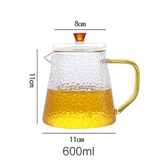 Théière en Verre Texturé 600ml
