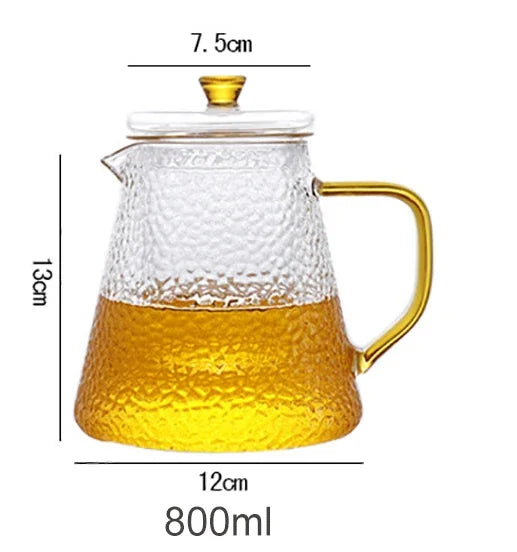 Théière en Verre Texturé 800ml