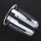 Théière en Verre Texturé vue sur le filtre en verre 