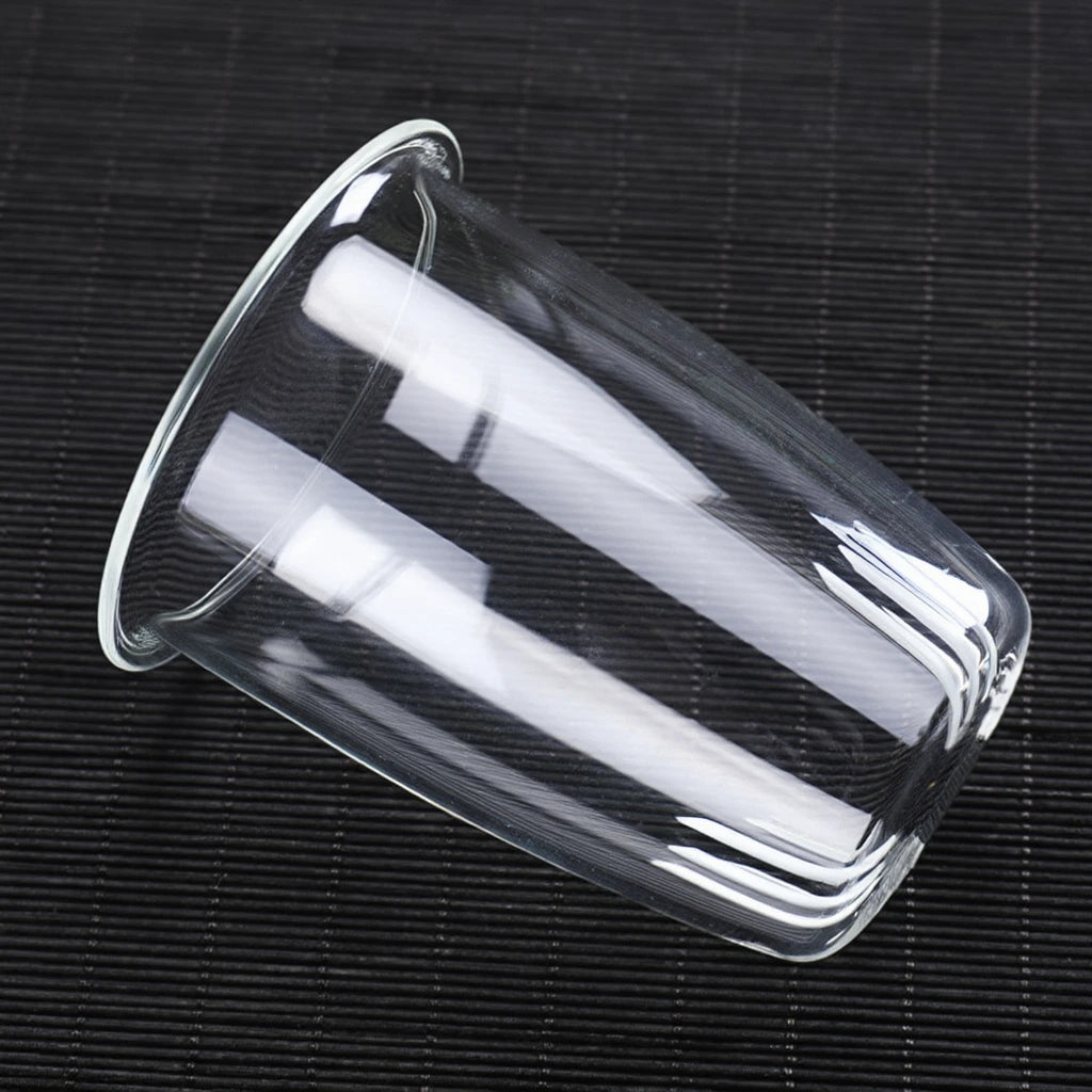 Théière en Verre Texturé vue sur le filtre en verre 