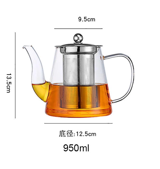 Théière en Verre avec filtre 950ml