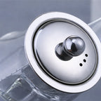 Théière en Verre avec filtre vue sur le couvercle 