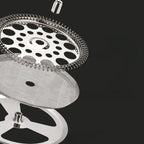 Théière à Piston en Inox à Double Paroi Noir — 1 L