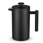 Théière à Piston en Inox à Double Paroi Noir — 1 L